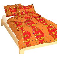 Dadka Crepe Bed Linen Giraffe Red 90x130, 45x60cm - Children's Bedding