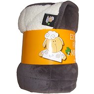 Svitap sleepwell Blanket microfiber Sheep stitch anthracite 150×200 cm - Blanket