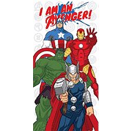 Jerry Fabrics Avengers "White" 70x140 cm - Children's Bath Towel