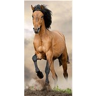 Jerry Fabrics Horse brown - Children's Bath Towel