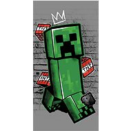 Jerry Fabrics Minecraft Metro Art Creeper - Children's Bath Towel