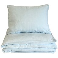 PREM INTERNATIONAL Muslin Bedding Set, Blue, 100 × 135, 45 × 60cm - Bed Linen