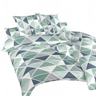 Dadka Pyramids cotton, 140 × 200, 70 × 90 cm, mint - Bed Linen