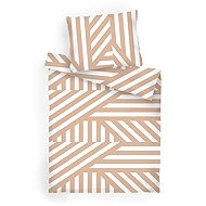 Dadka Linen cotton Zebra light brown 140 × 200, 70 × 90 cm - Bed Linen