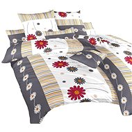 Dadka cotton Gardenia anthracite - Bed Linen