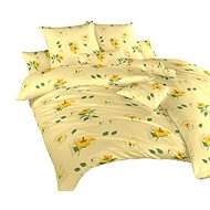 Dadka cotton Ibishek yellow, for two pillows - Bed Linen
