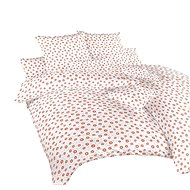 Dadka crepe Agnes salmon on white - Bed Linen