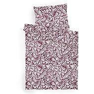 Dadka Linen cotton Illusion burgundy 140 × 200, 70 × 90 cm - Bed Linen