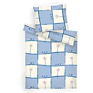Dadka Linen cotton Tulip light blue 140 × 200, 70 × 90 cm - Bed Linen