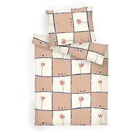 Dadka Linen cotton Tulip light brown 140 × 200, 70 × 90 cm - Bed Linen