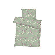 Dadka Klaudie Linen crepe 140 × 200 cm, 70 × 90 cm, green - Bed Linen