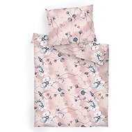Dadka Linen crepe 140 × 200 cm, 70 × 90 cm, Bloom elegance powder - Bed Linen