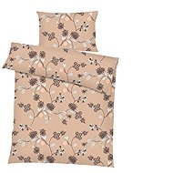 Dadka Linen crepe 140 × 200 cm, 70 × 90 cm, Klaudia light brown - Bed Linen