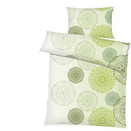 Dadka Linen crepe 140 × 200 cm, 70 × 90 cm, Magic light green - Bed Linen