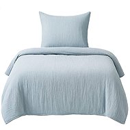 DADKA Bed linen muslin 140 × 200, 70 × 90 cm, silver - Bed Linen