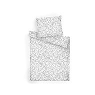 Dadka Linen crepe Illusion 2 grey 140 × 200, 70 × 90 cm - Bed Linen