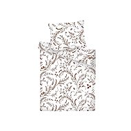 DADKA bavlněné povlečení Hermína nugát na bílém 140 × 200, 70 × 90 cm - Bed Linen