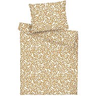 DADKA bavlněné povlečení Sorat karamel 140 × 200, 70 × 90 cm - Bed Linen