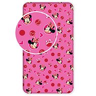 Jerry Fabrics Sheet Minnie Hearts 02 90 × 200 × 25 cm - Bedsheet