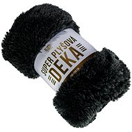 Universal Design Blanket with long pile black - Blanket
