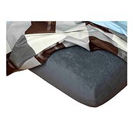 Dadka Terry dark grey 60×120×10 cm - Cot sheet