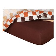 Dadka Jersey dark brown 60×120×10 cm - Cot sheet