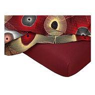Dadka Jersey burgundy 60×120×10 cm - Cot sheet