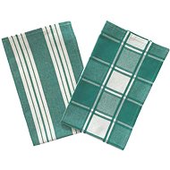 Pemitex Cotton Cube-Stripe Green 2 pcs - Kitchen Towel