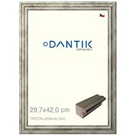 DANTIK frame 29,7 × 42, TRITON silver plexi clear - Photo Frame