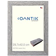 DANTIK frame 29,7 × 42, RETRO grey plexi clear - Photo Frame