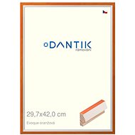 DANTIK frame 29,7 × 42, EVOQUE orange plexi clear - Photo Frame