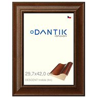 DANTIK frame 29,7 × 42, DESCENT brown plexi clear - Photo Frame