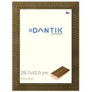 DANTIK frame 29,7 × 42, Doria Gold plexi clear - Photo Frame