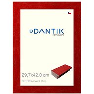 DANTIK frame 29,7 × 42, RETRO red plexi clear - Photo Frame