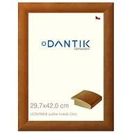 DANTIK frame 29,7 × 42, LEDVINKA light brown plexi clear - Photo Frame