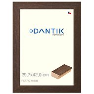 DANTIK frame 29,7 × 42, RETRO brown plexi clear - Photo Frame
