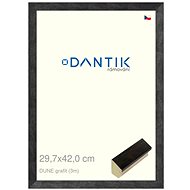 DANTIK frame 29,7 × 42, DUNE graphite plexi clear - Photo Frame