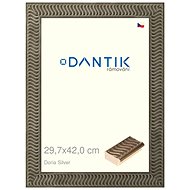 DANTIK frame 29,7 × 42, Doria Silver plexi clear - Photo Frame