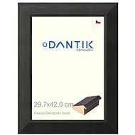 DANTIK frame 29,7 × 42, Caa Decapato black plexi clear - Photo Frame