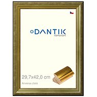DANTIK frame 29,7 × 42, ANIVERSA gold plexi clear - Photo Frame