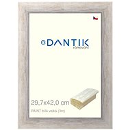 DANTIK frame 29,7 × 42, PAINT white large plexi clear - Photo Frame