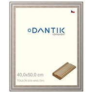 DANTIK frame 40 × 50, TOULON white large plexi clear - Photo Frame