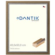 DANTIK frame 40 × 50, TAIGA beige plexi clear - Photo Frame
