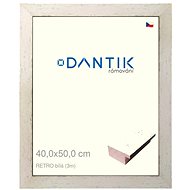 DANTIK frame 40 × 50, RETRO white plexi clear - Photo Frame
