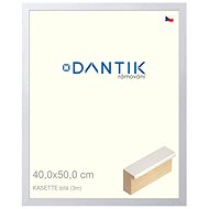 DANTIK frame 40 × 50, KASSETTE white plexi clear - Photo Frame