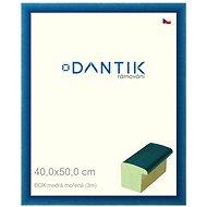 DANTIK frame 40 × 50, BOX blue stained plexi clear - Photo Frame