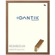 DANTIK frame 40 × 50, KASSETTE walnut plexi clear - Photo Frame