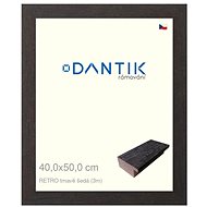 DANTIK frame 40 × 50, RETRO dark grey plexi clear - Photo Frame