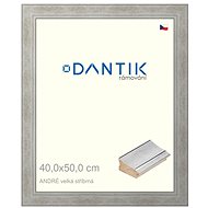 DANTIK frame 40 × 50, ANDRÉ large silver plexi clear - Photo Frame