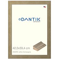 DANTIK frame 42 × 59,4, ANDRÉ large champagne plexi clear - Photo Frame